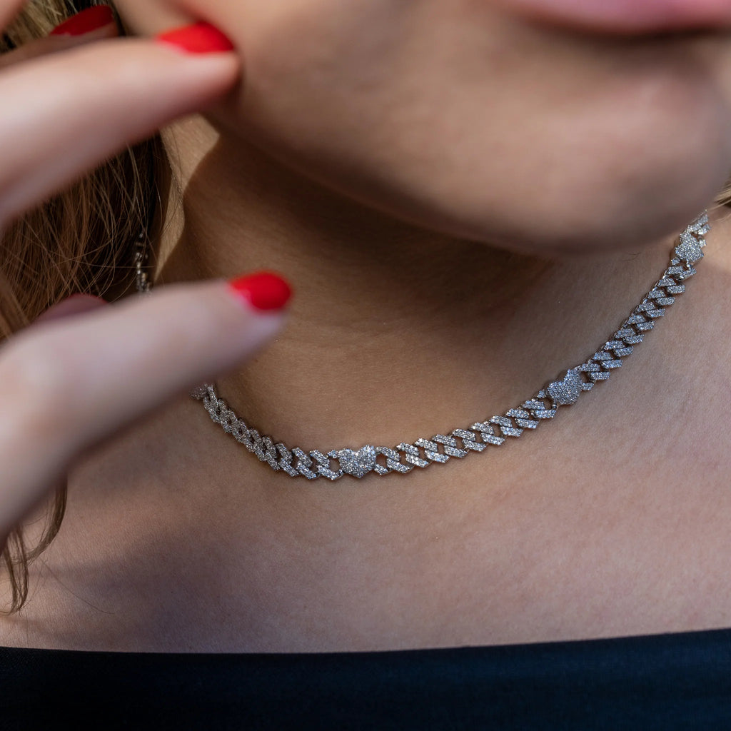 Heart Cuban Chains