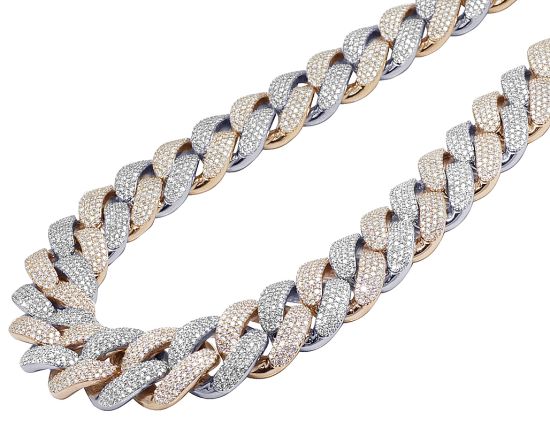 Two Tone Miami Cuban Chains