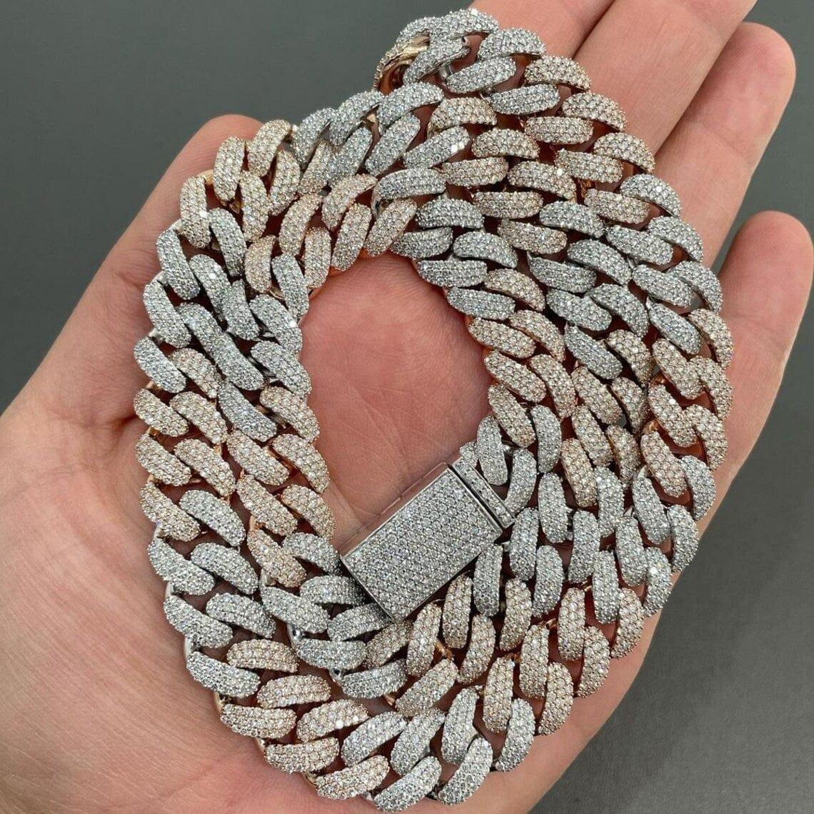 Two Tone Miami Cuban Chains